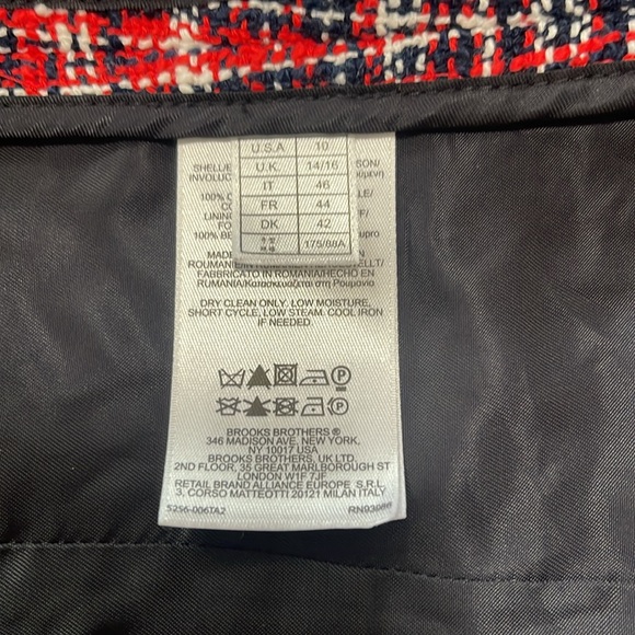 Brooks Brother Tweed Blazer-woven in Italy size 10 - Picture 8 of 9